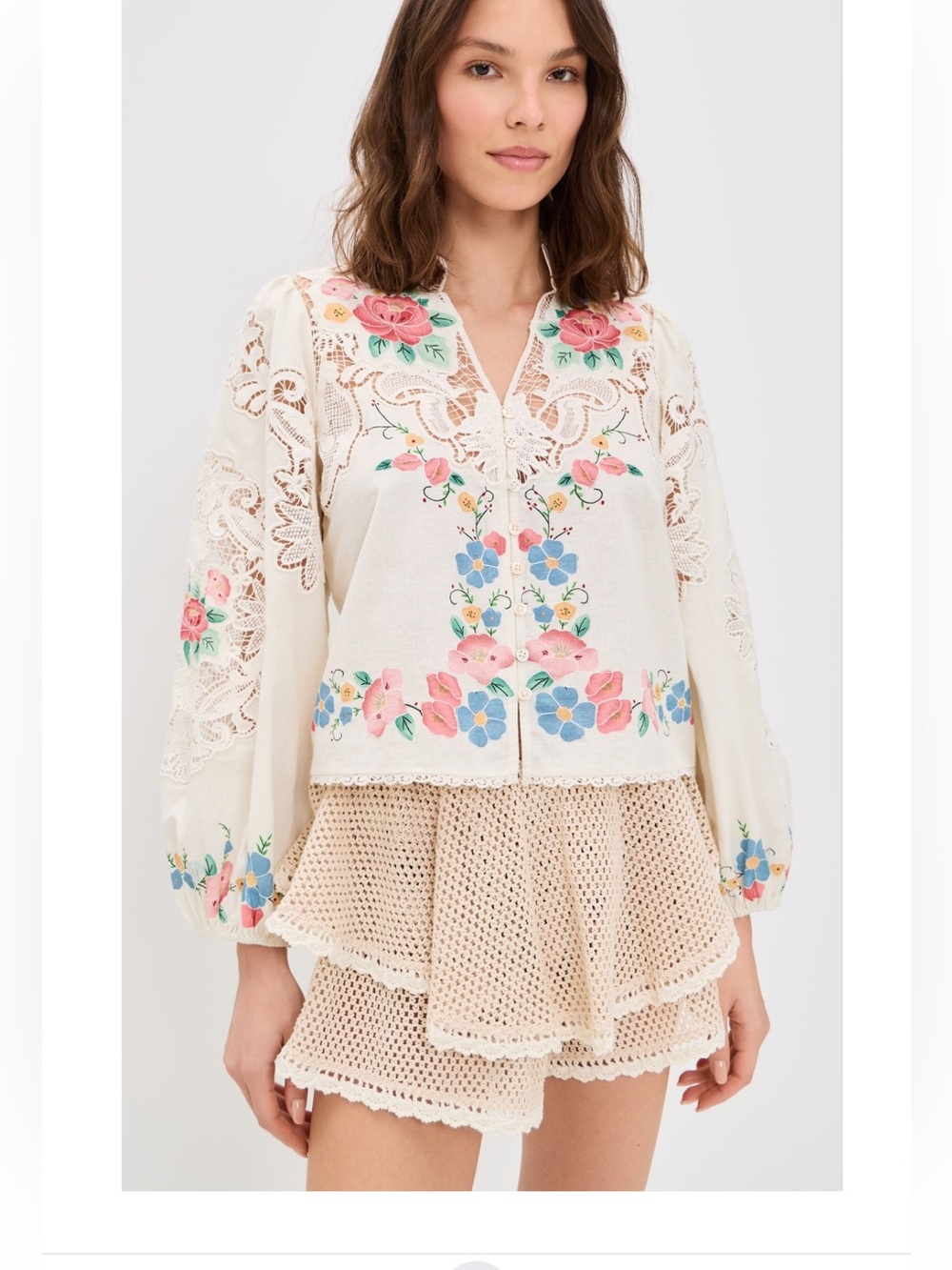 Sea Astrid Embroidery Blouse, S M